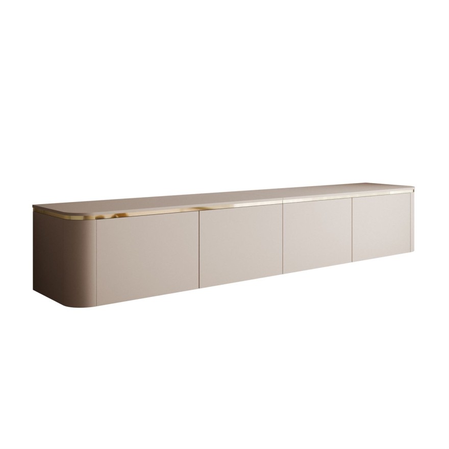 Hängender TV-Schrank AVELINE 200 cm mit LED-Beleuchtung
