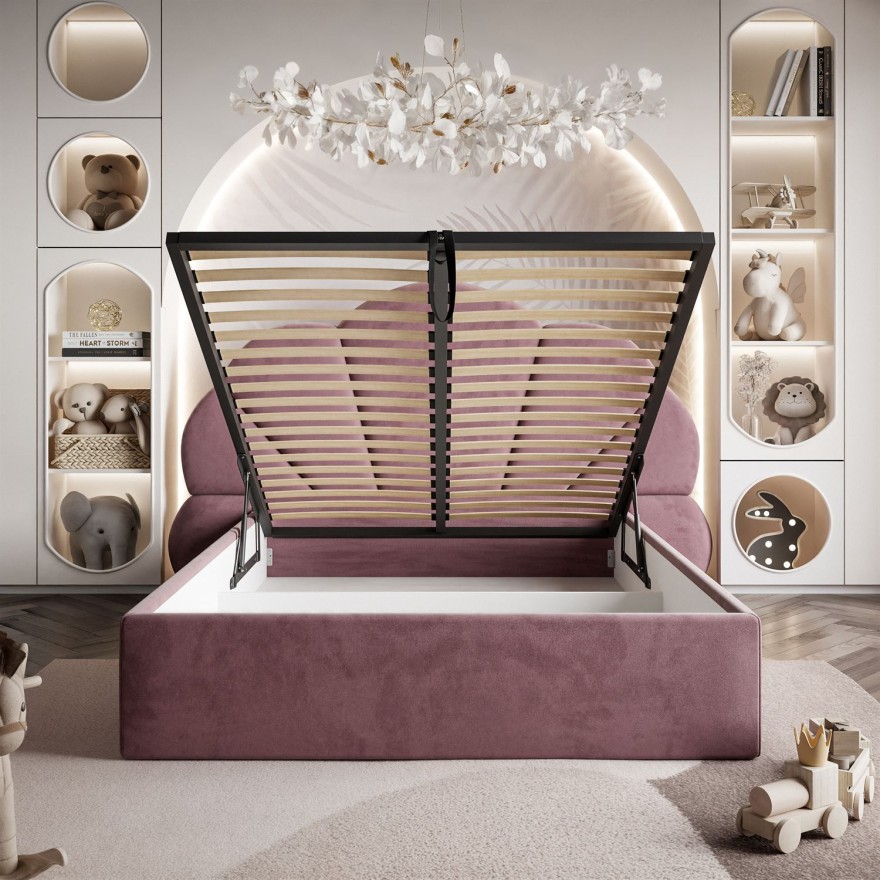 Polsterbett ARIEL mit Bettkasten