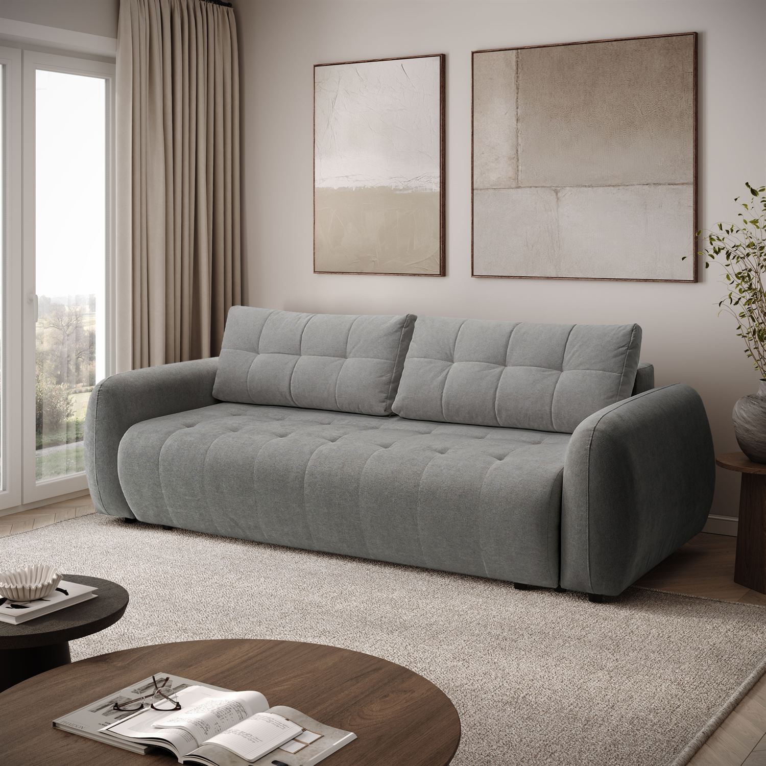 Zweisitzer Sofa OMEGA mit Schlaffunktion