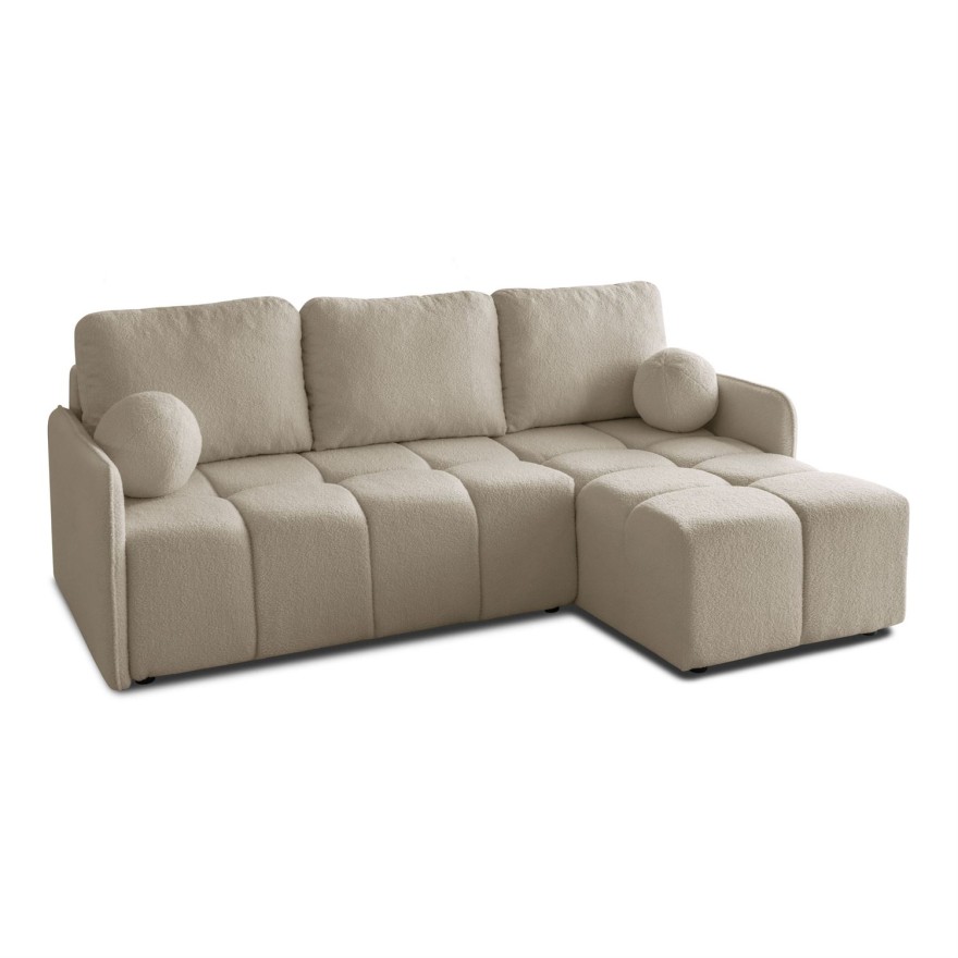 Ausziehbares Ecksofa GAMMA mit Schlaffunktion