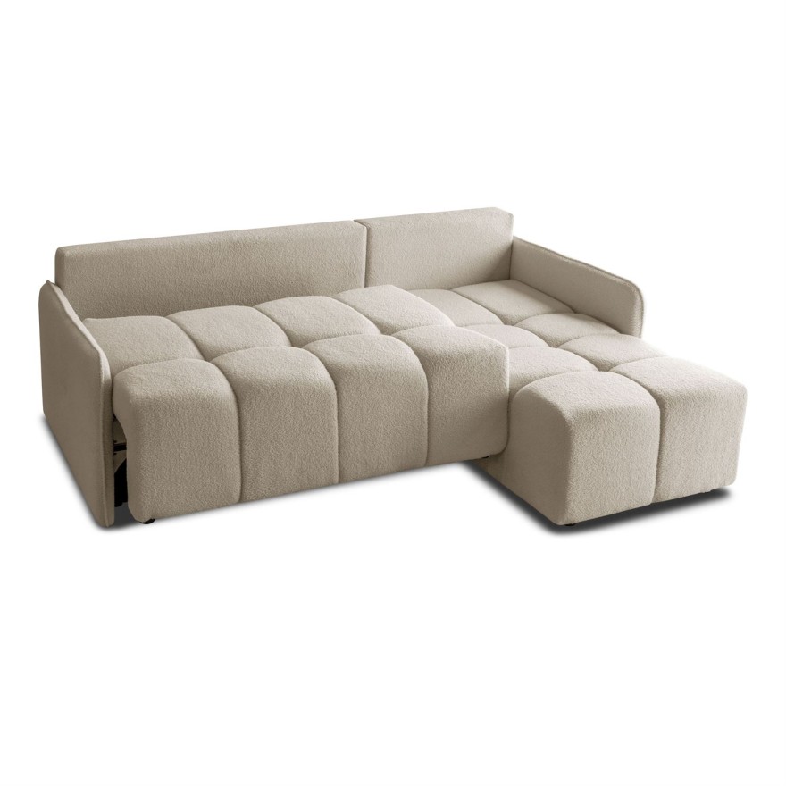 Ausziehbares Ecksofa GAMMA mit Schlaffunktion