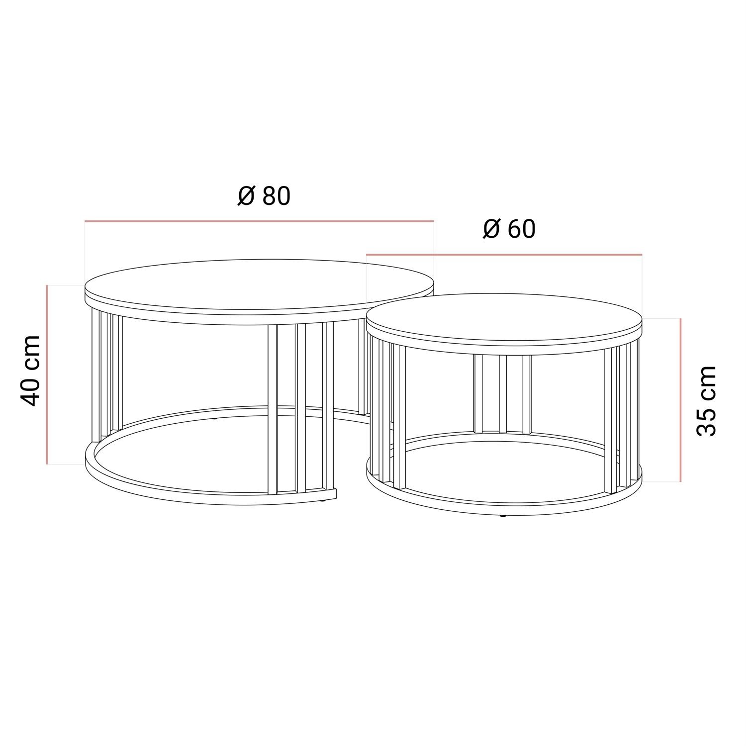 Couchtisch LIRA 2in1 mit goldenem Gestell und Marmorplatte
