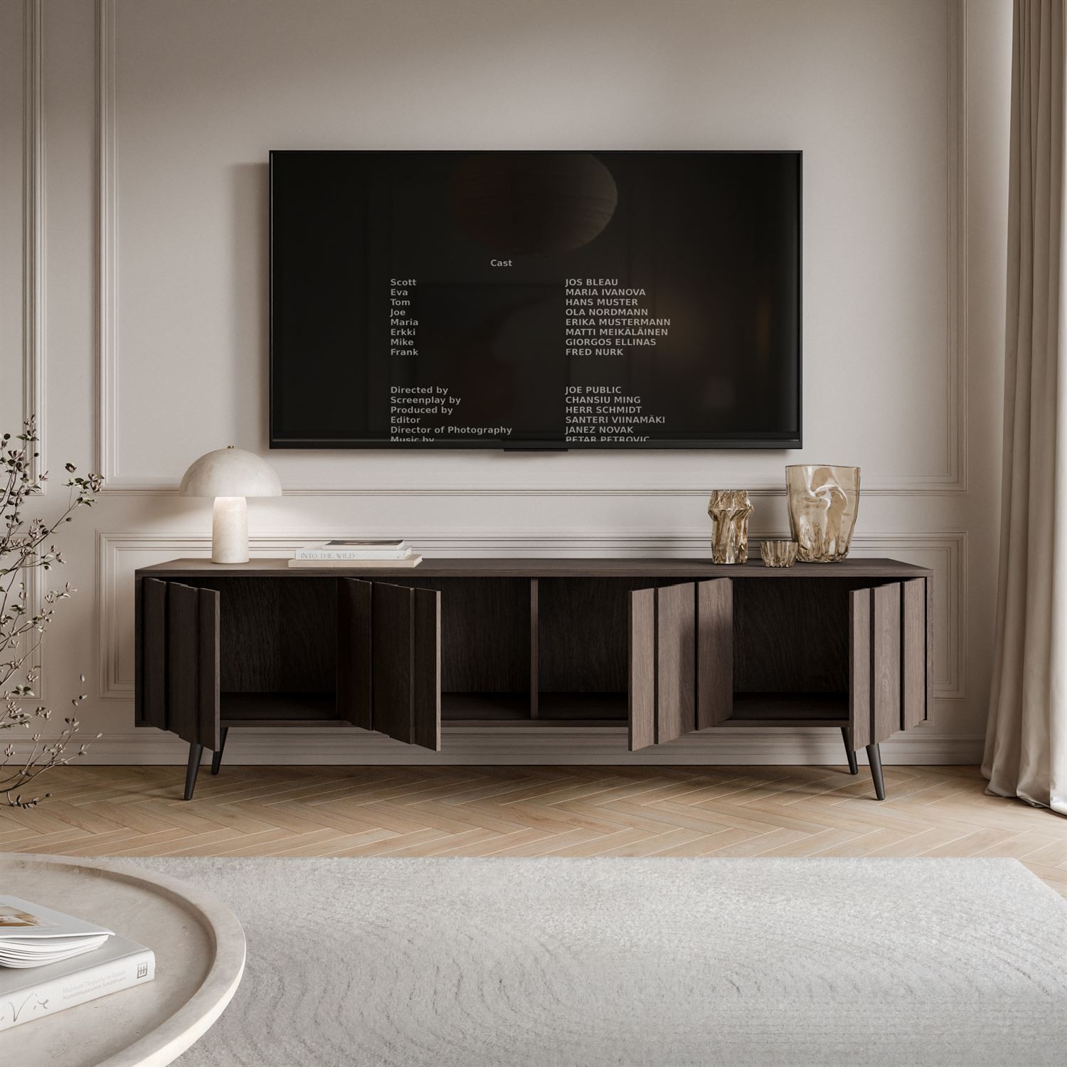 TV-Schrank ALMA mit LED-Beleuchtung