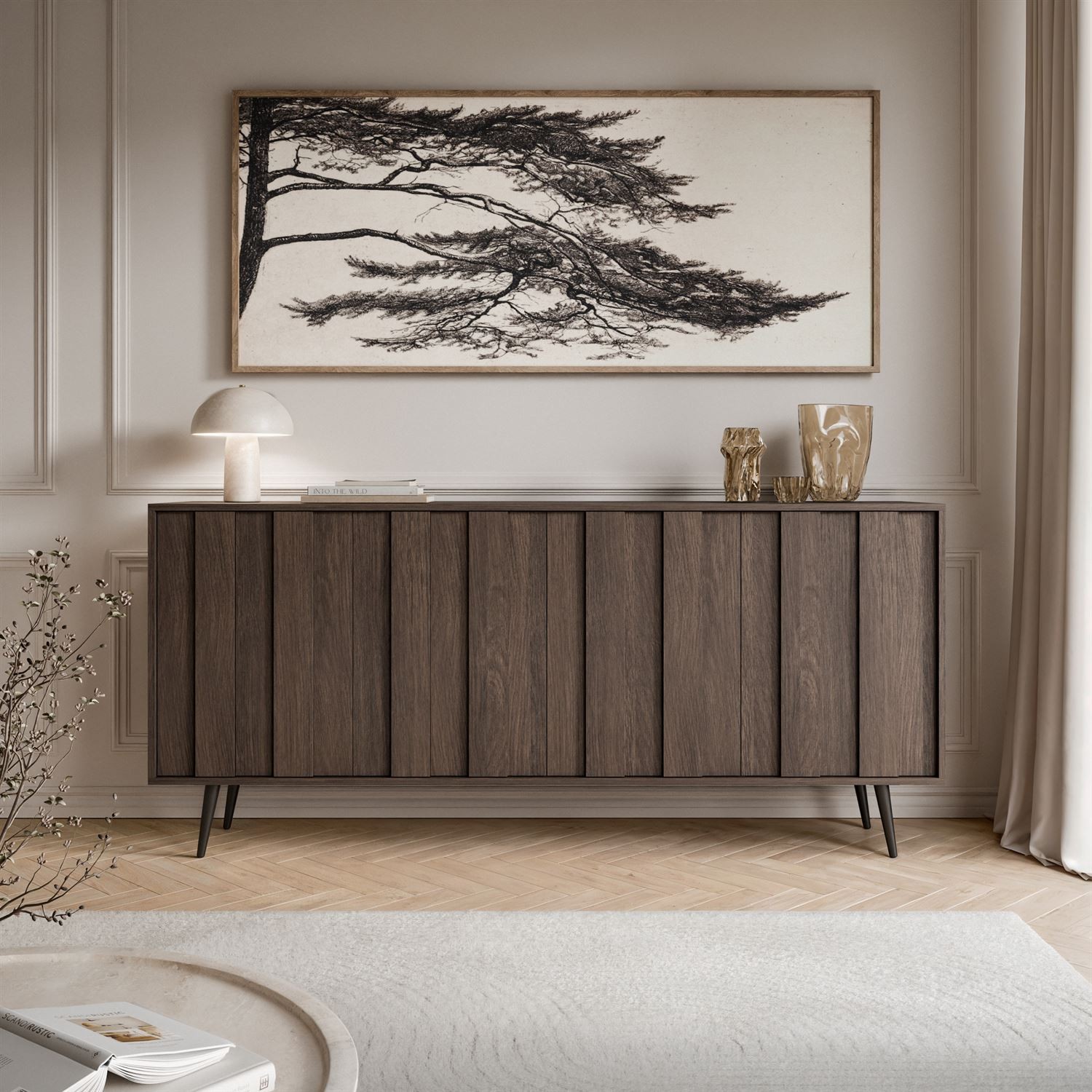 Kommode ALMA 4D mit LED-Beleuchtung