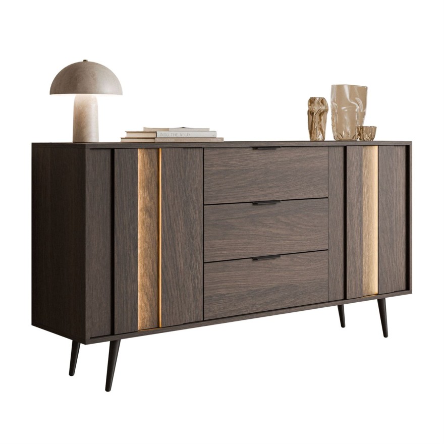 Kommode ALMA 2D3S mit LED-Beleuchtung