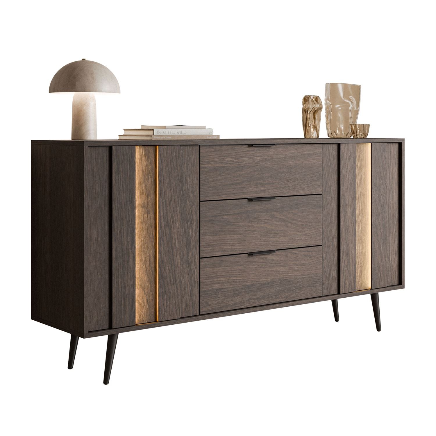 Kommode ALMA 2D3S mit LED-Beleuchtung