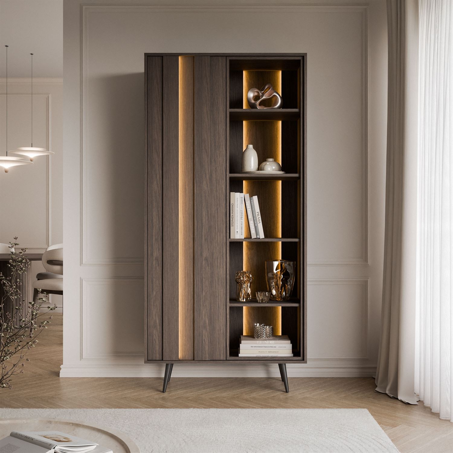 Vitrine ALMA mit LED-Beleuchtung