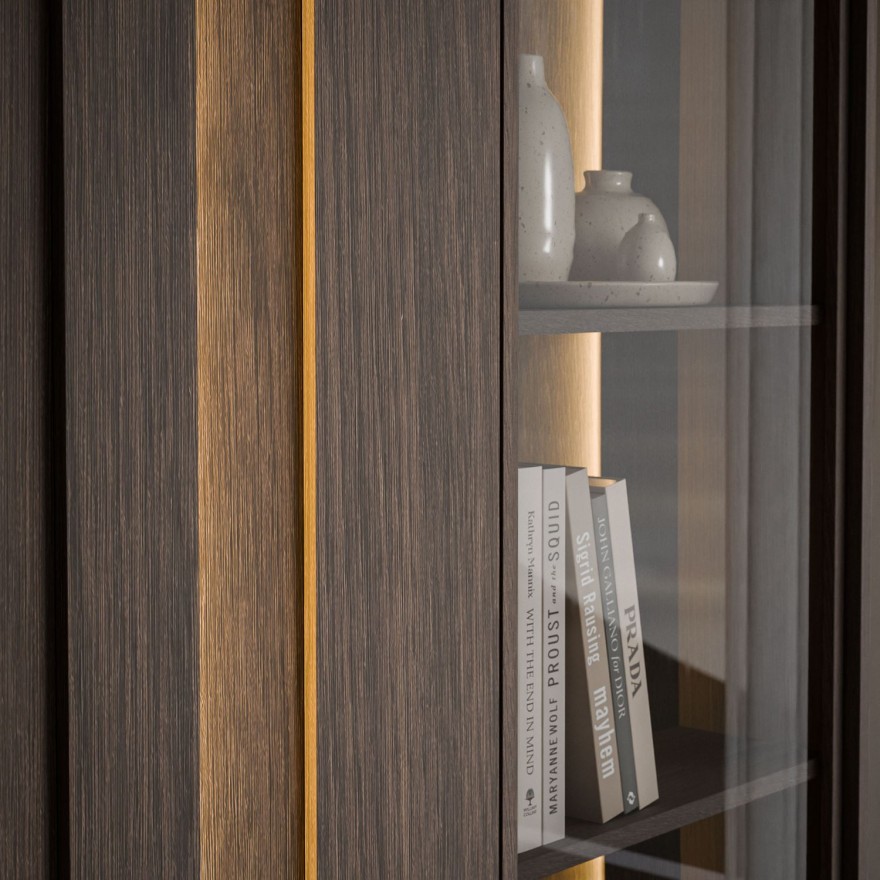 Vitrine ALMA mit LED-Beleuchtung