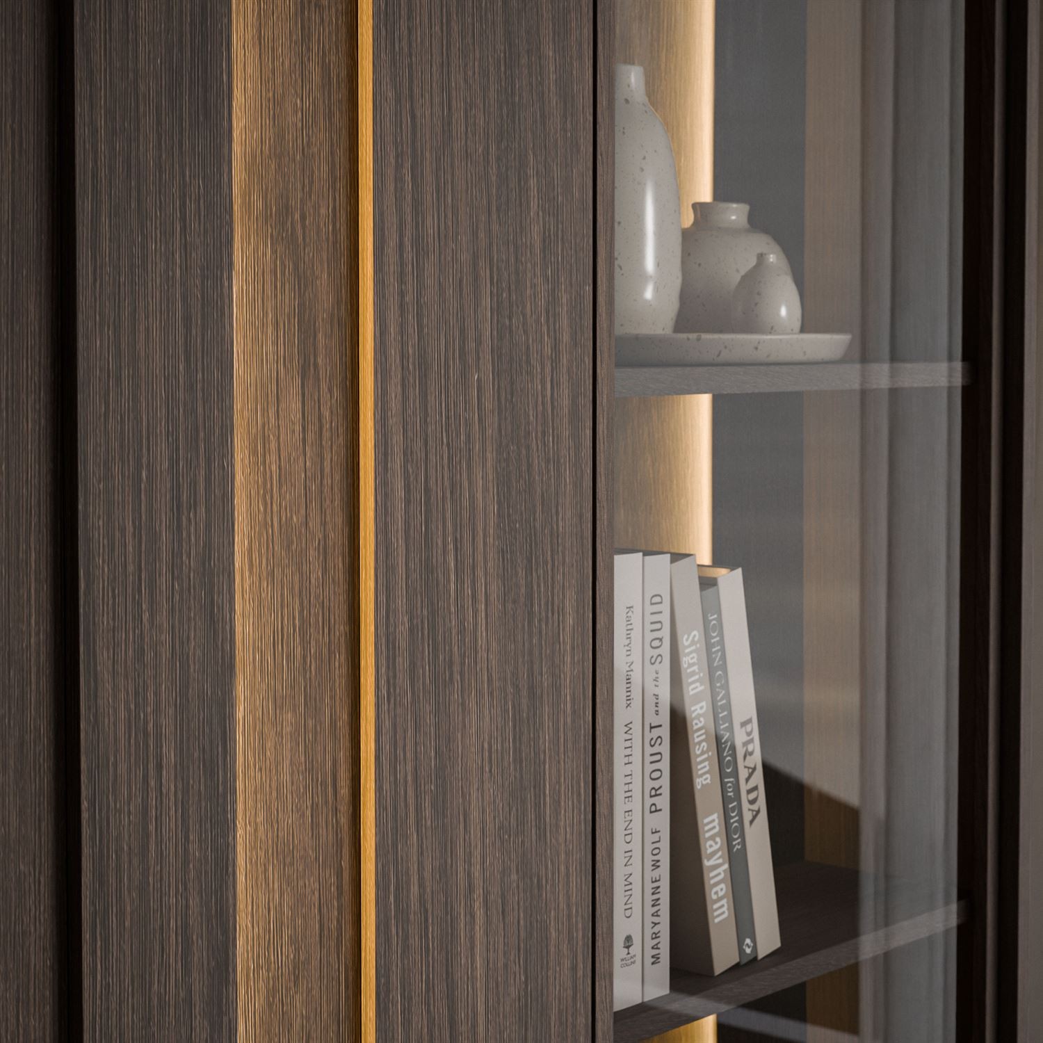 Vitrine ALMA mit LED-Beleuchtung