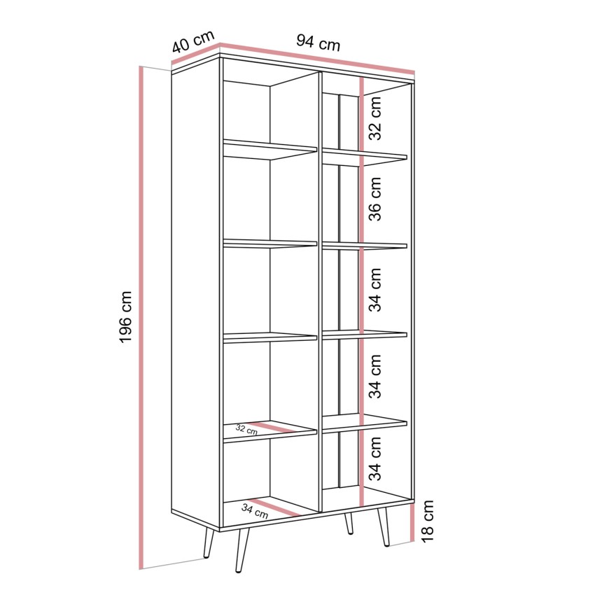 Vitrine ALMA mit LED-Beleuchtung