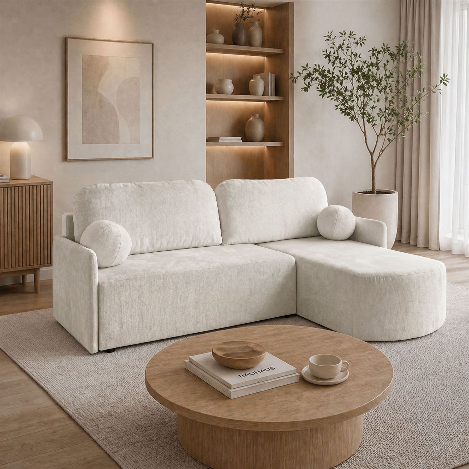 Ecksofa BLISS mit Schlaffunktion und Bettkasten