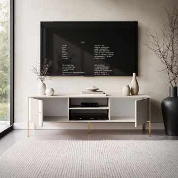 TV-Schrank VIVALDI mit geriffelten Fronten