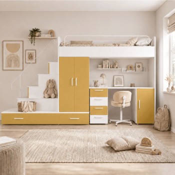 Weißes Kinderset RAJ 5 MAT