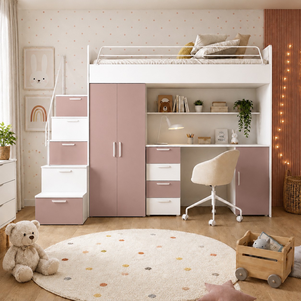 Weißes Kinderset RAJ 4 MAT