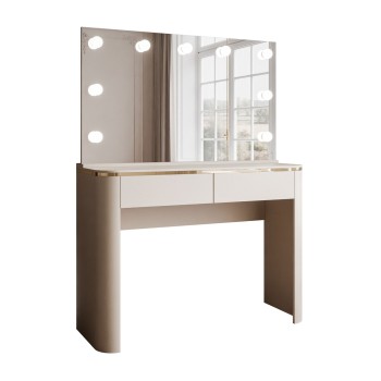 Schminktisch AVELINE ELITE mit Spiegel und LED-Beleuchtung