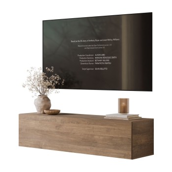 Hängender TV-Schrank COLGANTE NUSSBAUM 150 cm