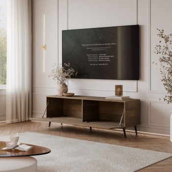 TV-Schrank COLGANTE NUSSBAUM 150 auf Füßen