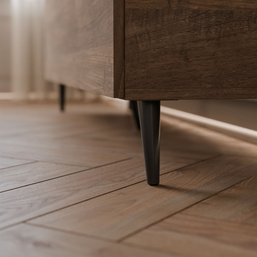 TV-Schrank COLGANTE NUSSBAUM 150 auf Füßen
