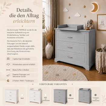 Kommode TWINKLE für das Kinderzimmer