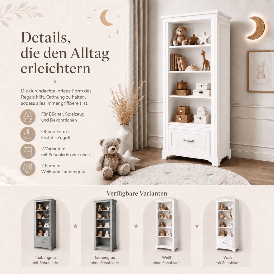 Regal TWINKLE für das Kinderzimmer