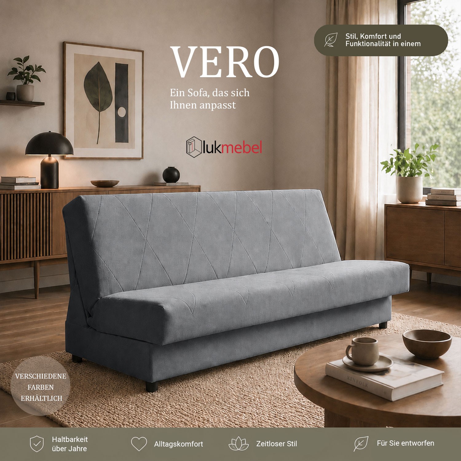 Sofa VERO mit Schlaffunktion
