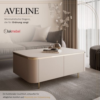 Couchtisch AVELINE mit geraden Beinen