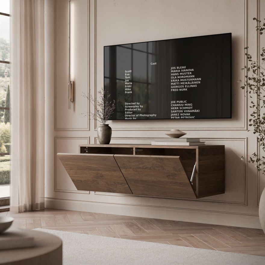 Hängender TV-Schrank COLGANTE NUSSBAU 100