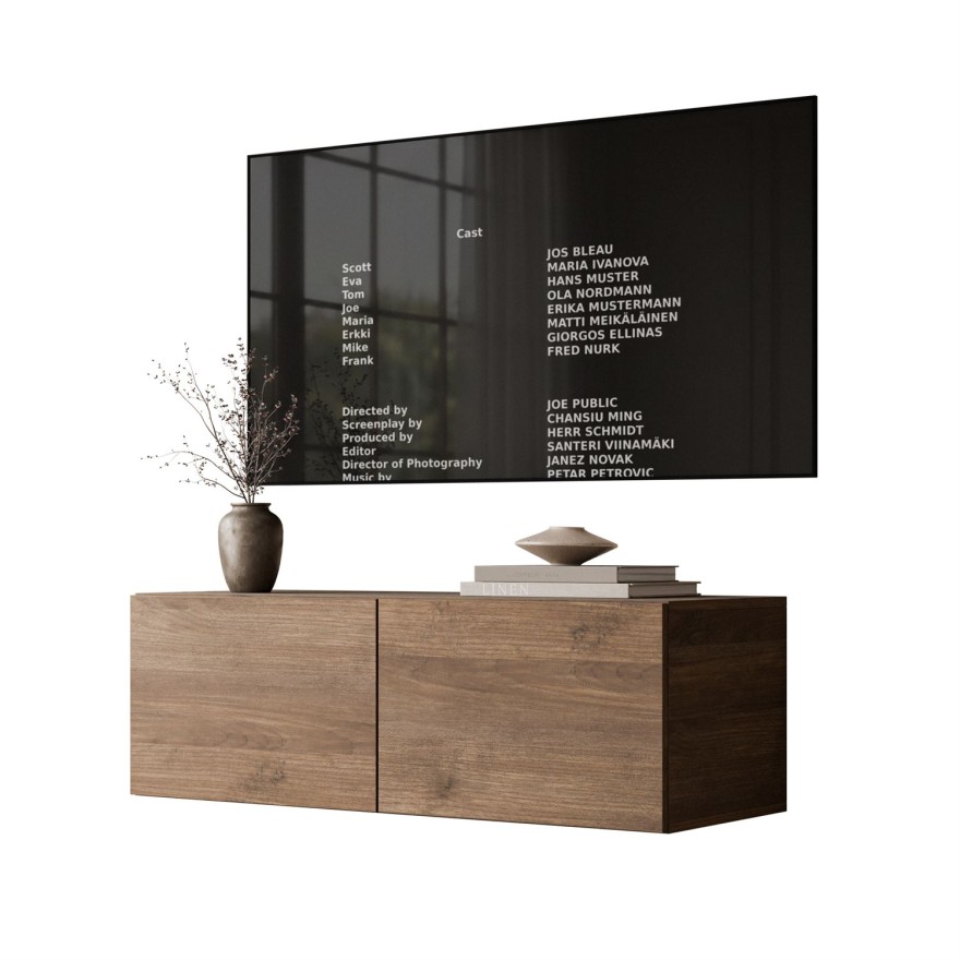 Hängender TV-Schrank COLGANTE NUSSBAU 100