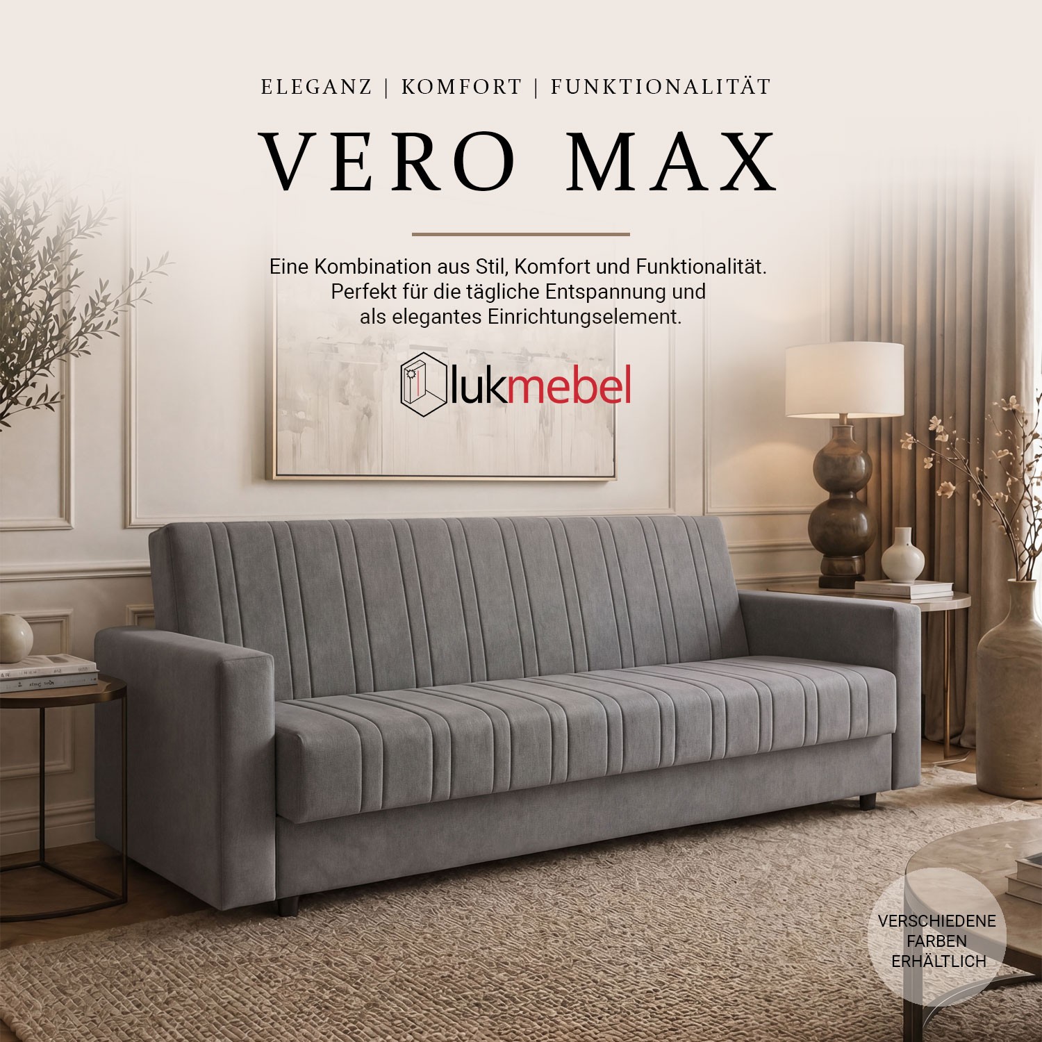 Sofa VERO MAX mit Schlaffunktion