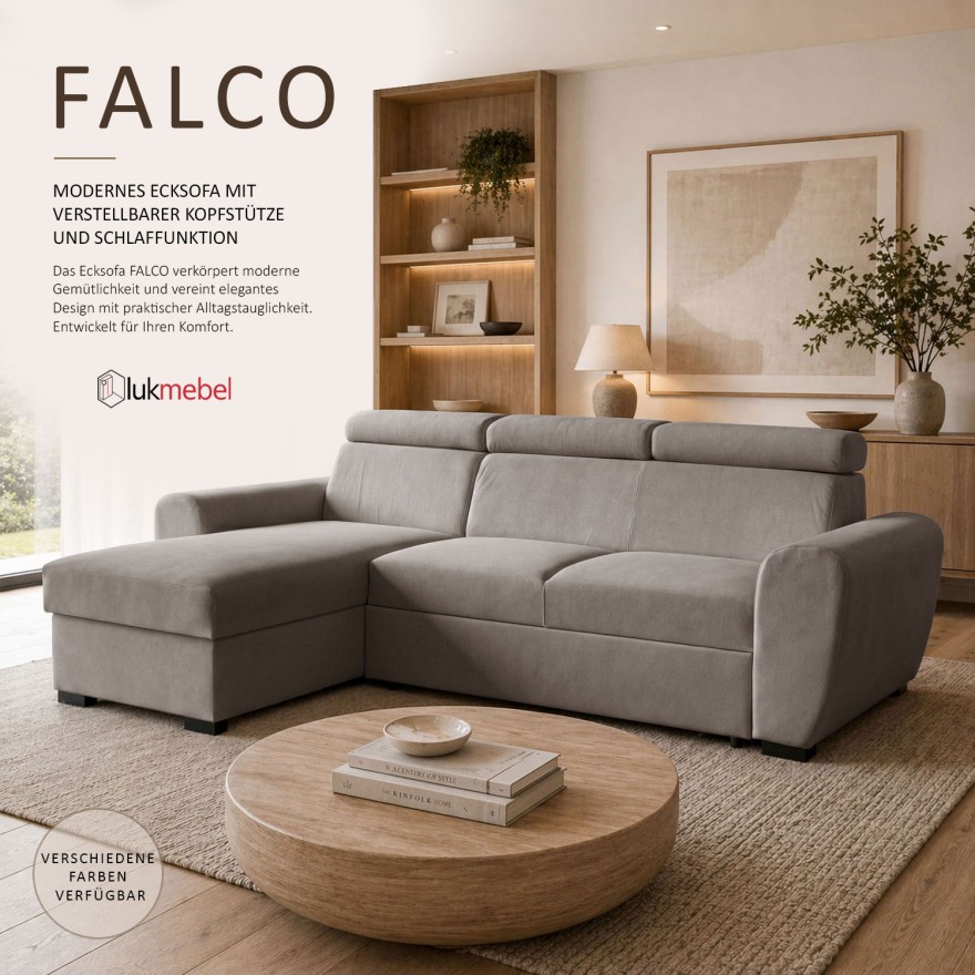 Ecksofa FALCO mit Schlaffunktion