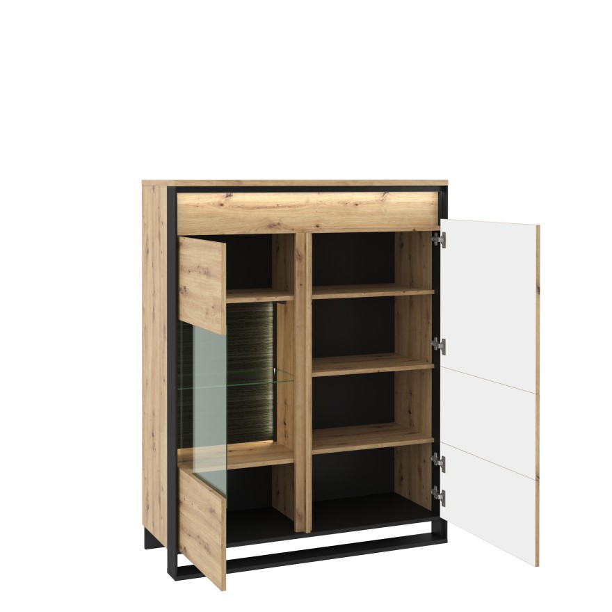 Hohe Kommode QUANT QA-06 mit LED-Beleuchtung