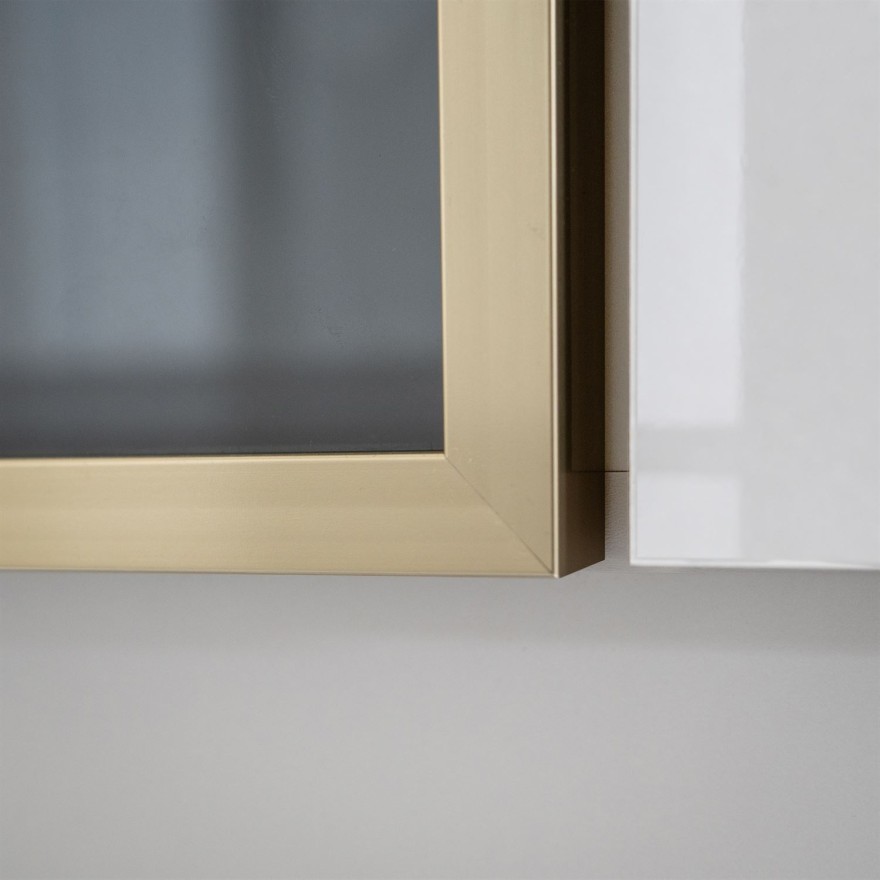 Viertüriger Kleiderschrank ATRIUM GLOSS mit Glasfront