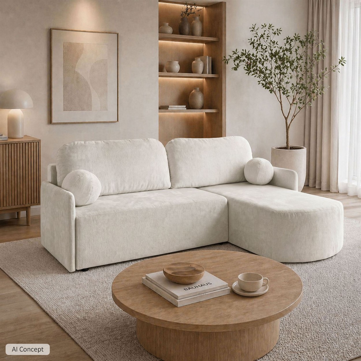 Ecksofa BLISS mit Schlaffunktion und Bettkasten