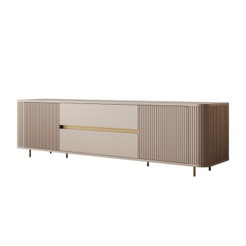 TV-Schrank MIRAGE GOLD, 180 cm, mit geriffelten Fronten