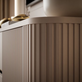 TV-Schrank MIRAGE GOLD, 180 cm, mit geriffelten Fronten