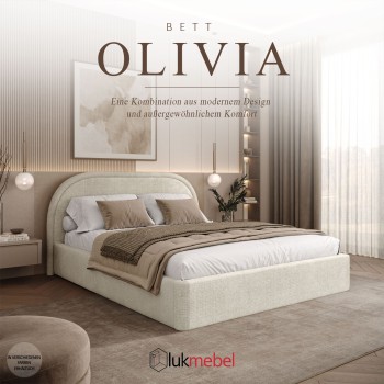 Polsterbett OLIVIA mit Bettkasten