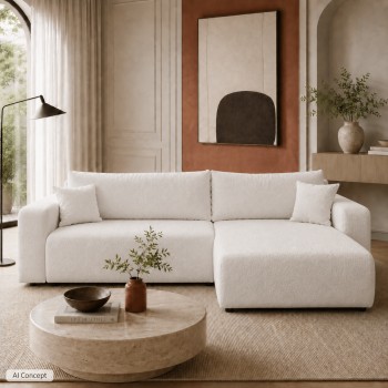 Ecksofa VESPO XL mit Schlaffunktion und Bettzeugkasten