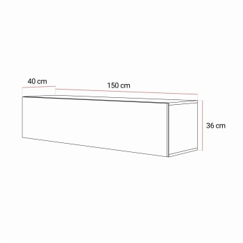 Hängender TV-Schrank COLGANTE KASZMIR 150