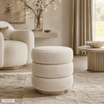 Hocker LUCIA Glamour mit...