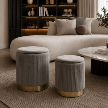 Polsterhocker-Set GEMINI