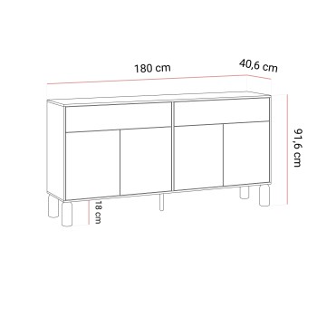 Kommode LINDEN mit Schubladen
