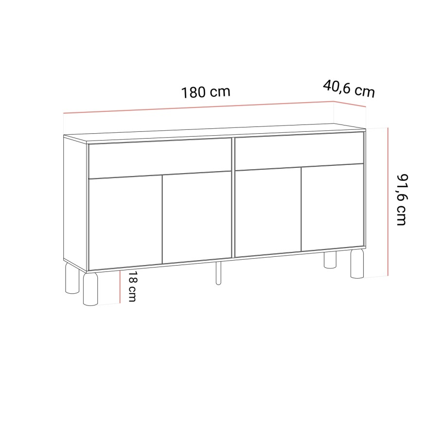 Kommode LINDEN mit Schubladen