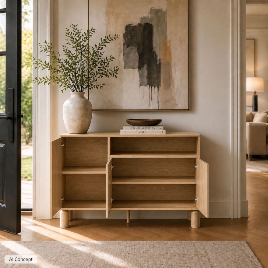 Kommode LINDEN mit offenem Fach