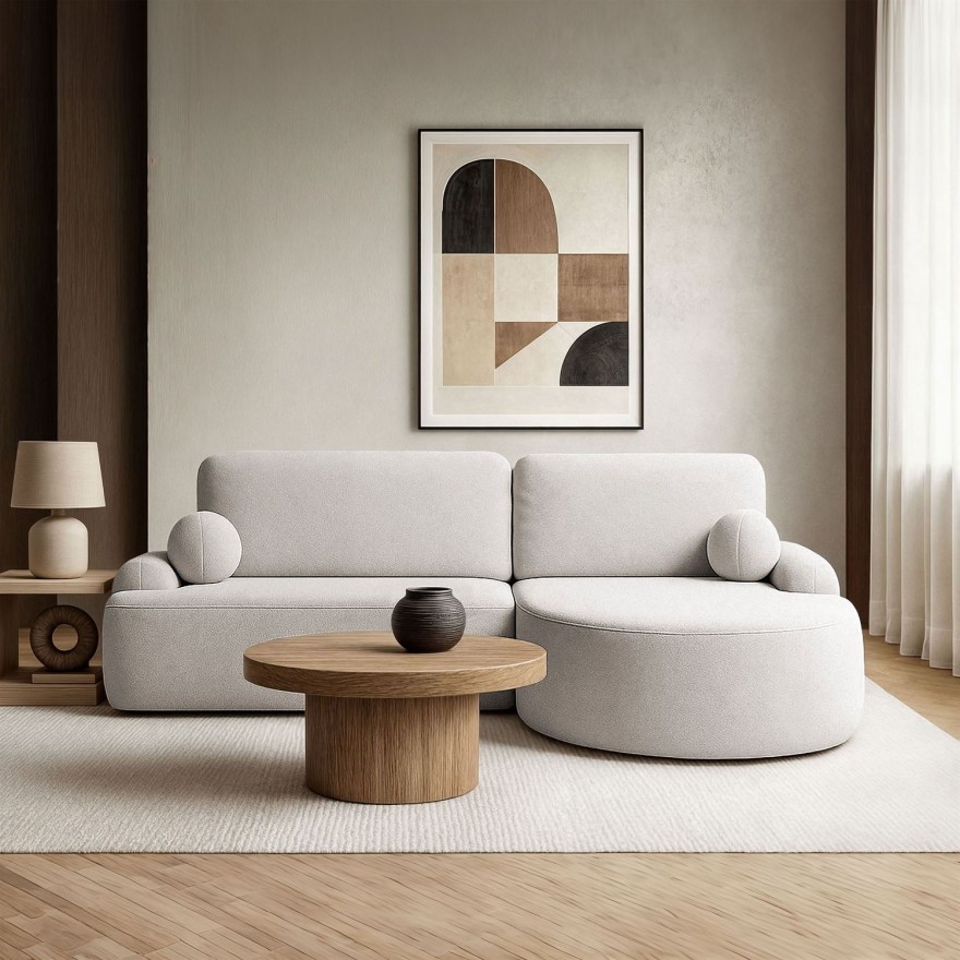 Runder Ecksofa CLEO mit Schlaffunktion