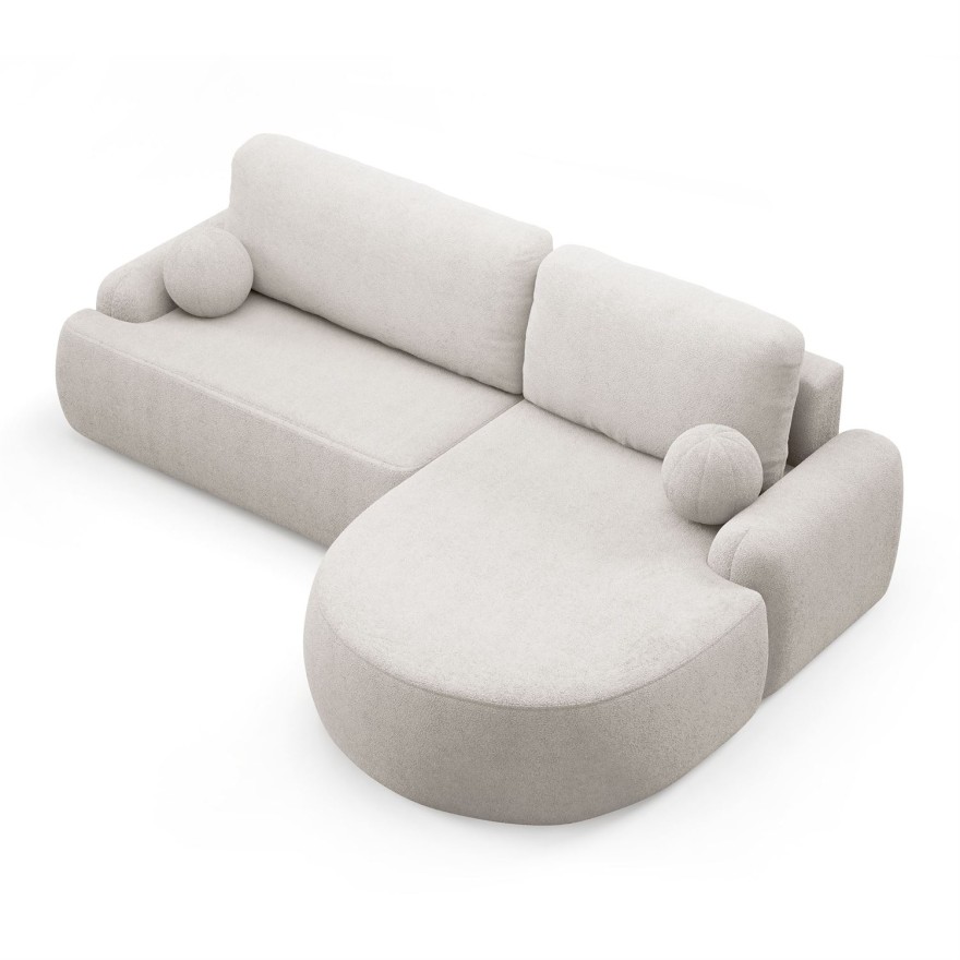 Runder Ecksofa CLEO mit Schlaffunktion