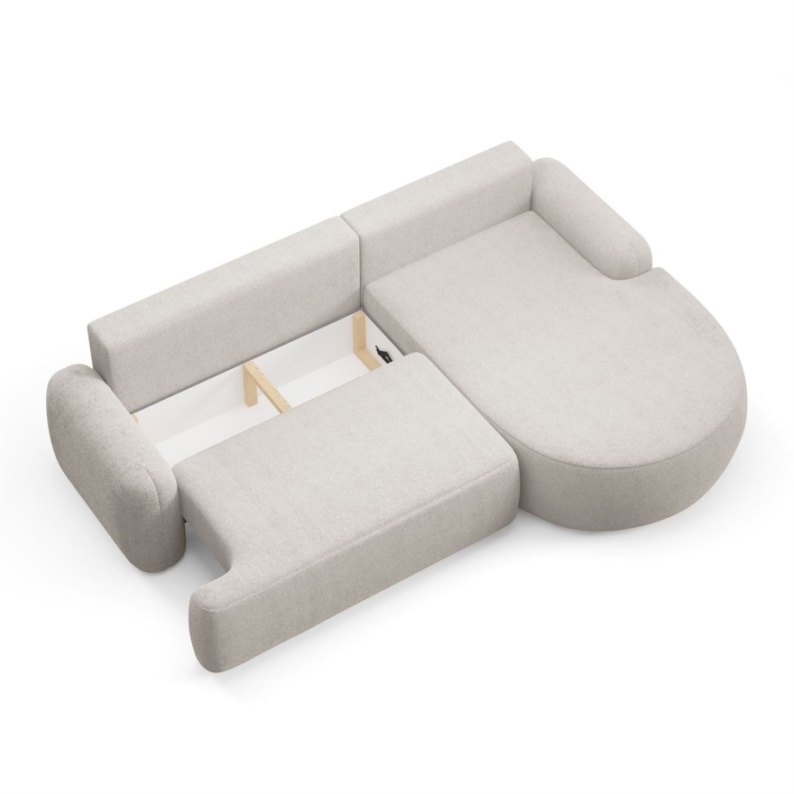 Runder Ecksofa CLEO mit Schlaffunktion