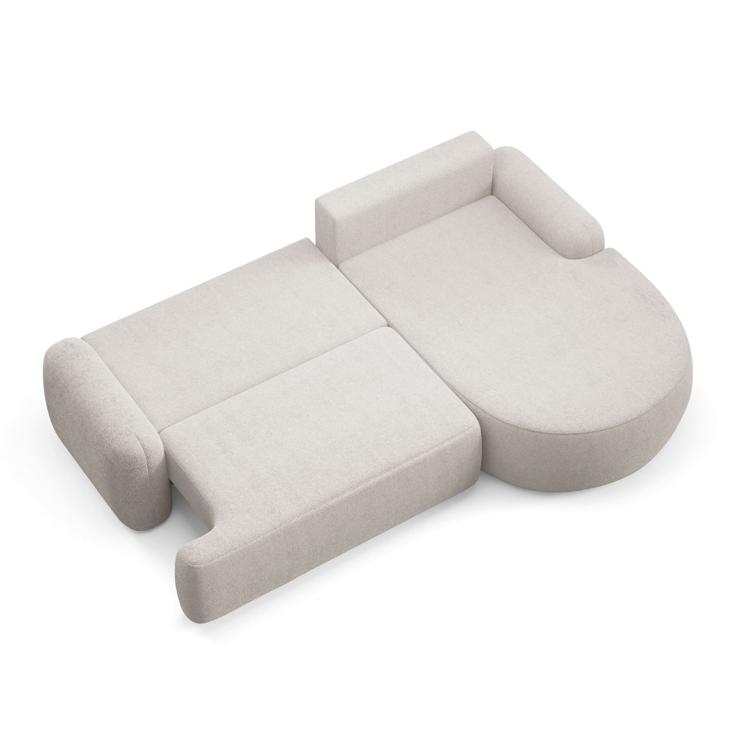 Runder Ecksofa CLEO mit Schlaffunktion