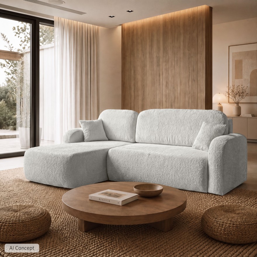 Ecksofa PALOMA L mit Schlaffunktion und Bettkasten