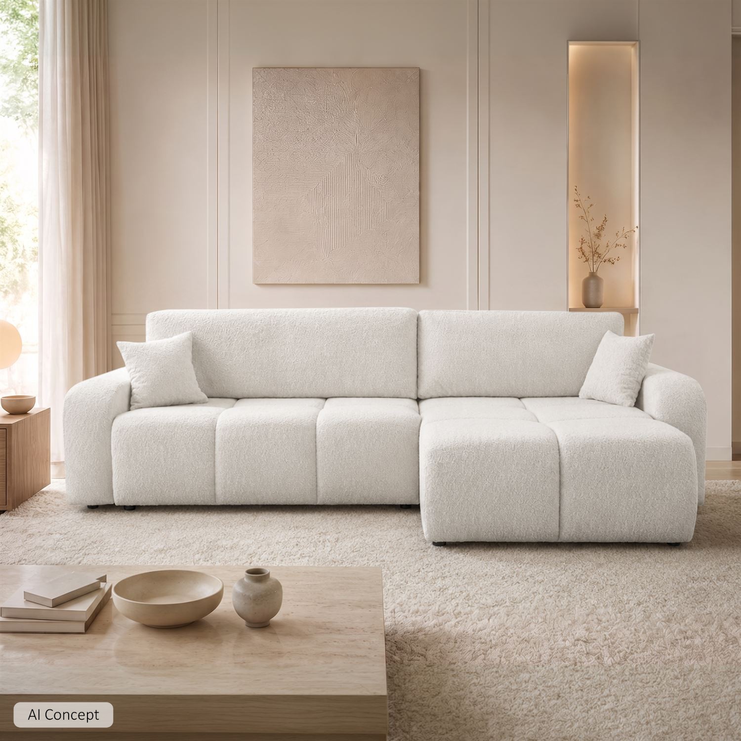Ecksofa MALIBU XL mit Schlaffunktion und Bettkasten
