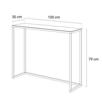 Konsole MODERN II GLASS GOLD CHROM 80/100 cm